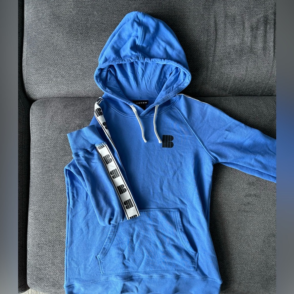 Burtons Lost Things Pullover Hoodie Amparo Blue